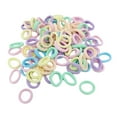 thumbnail image 3 of 3x 100x Lazos Elásticos para El Cabello Gomas para El Cabello Multicolor Sin Daños Bandas para El Cabello para Mujeres Soportes de Caballo para 3 piezas, 3 of 8