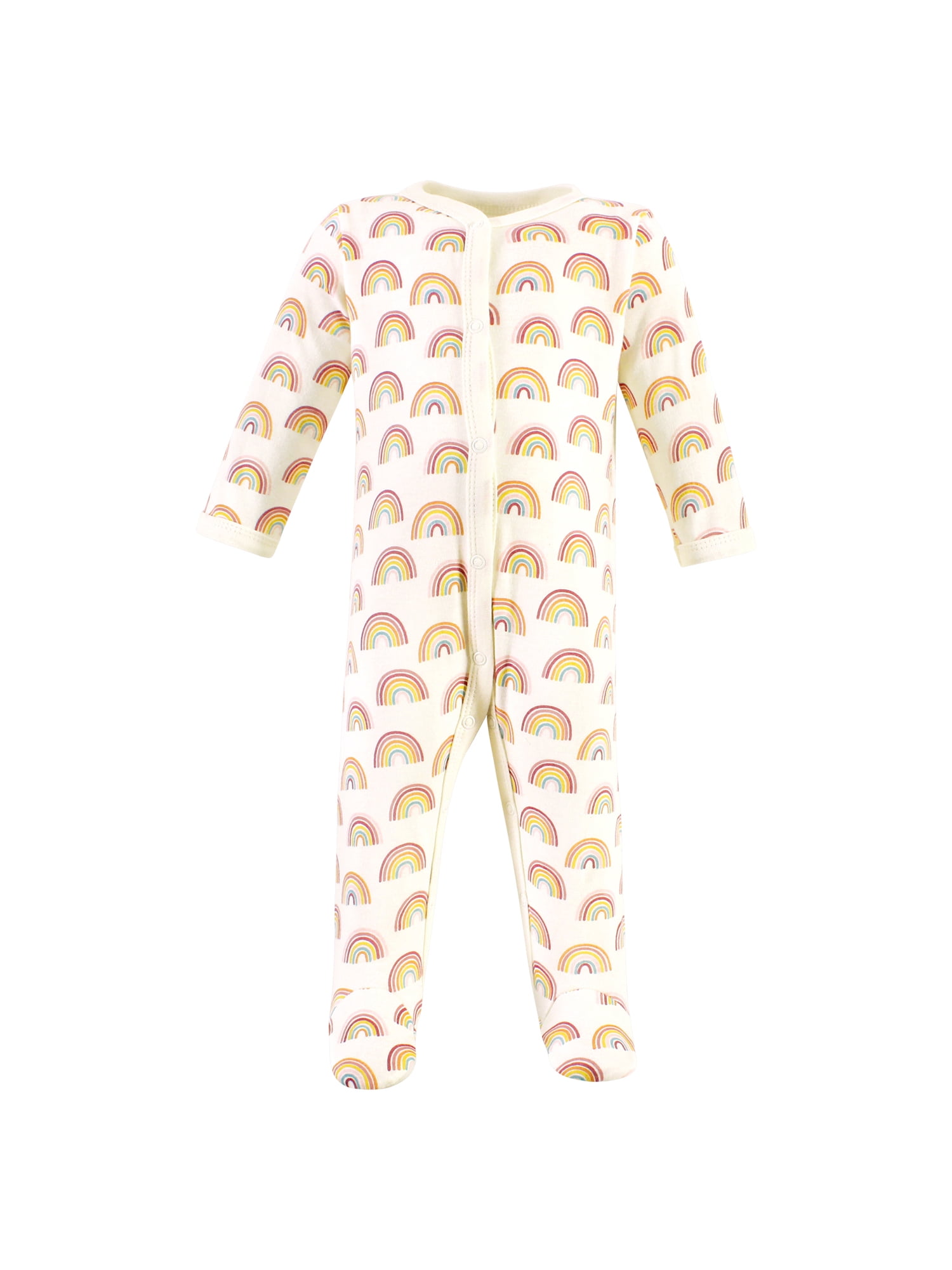 Hudson Baby Long Sleeve Sleep and Play, 3-Pack, Newborn-9 Months