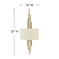 thumbnail image 2 of Fredrick Ramond Fr43412 Spyre 2 Light 27" High Wall Sconce - Gold, 2 of 2