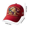 thumbnail image 3 of TOWED22 250 Anniversary USA Hat,Eagle Liberty Cross Printed Pattern,America 250th,Adjustable Baseball Cap for Men Women C, 3 of 7