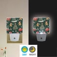 thumbnail image 2 of Yayeee LED Night Light for The Home Plug in With Light Sensors 2 Pack, Yellow Christmas Gingerbread, 2 of 6
