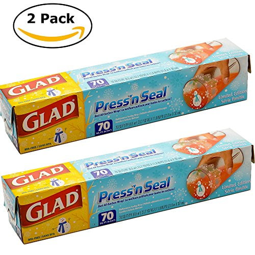 Glad Press'n Seal Christmas Design Plastic Wrap, 140 Sq. Ft. Walmart
