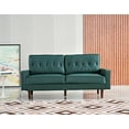 thumbnail image 6 of US Pride Furniture Acire Faux Leather Cushion Back 2Pcs Living Room Set, Blue-Green, 6 of 6