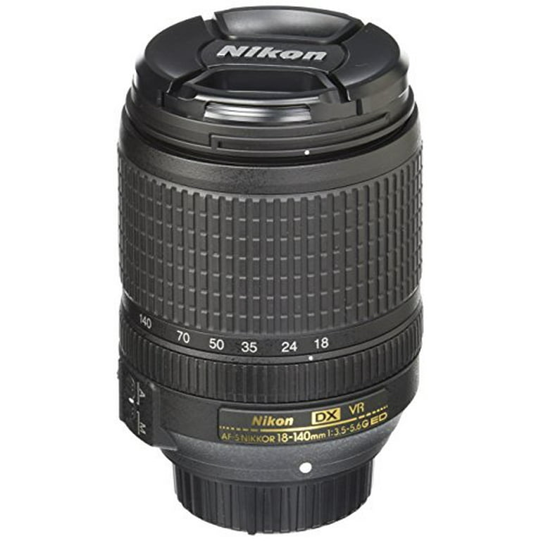 Nikon AF-S DX NIKKOR 18-140mm f/3.5-5.6G ED Vibration Reduction Zoom Lens  with Auto Focus for Nikon DSLR Cameras