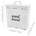 thumbnail image 6 of AuldHome Design Laundry Scent Booster Storage Container (White), Enamelware Canister Dispenser for Clothing Fragrance Beads, 6 of 9