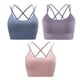 thumbnail image 1 of piezas de ropa interior deportiva para mujer con tirantes acolchados, ropa interior de soporte medio adecuada para yoga y fitness; adecuada para una circunferencia del pecho inferior de 87, 1 of 5