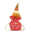thumbnail image 1 of Naiovety Saco con cordón de Navidad Medias de punto de frutas Papá Noel Muñeco de nieve Elk Impreso Encaje Goodie Bag Decoración de la boda Kits de decoración para fiestas Llevar, 1 of 6