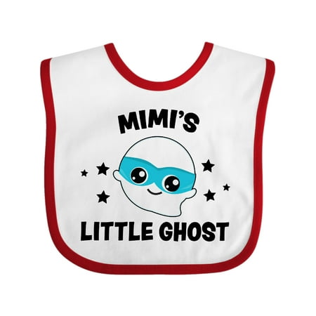 

Inktastic Cute Mimi s Little Ghost with Stars Gift Baby Boy or Baby Girl Bib