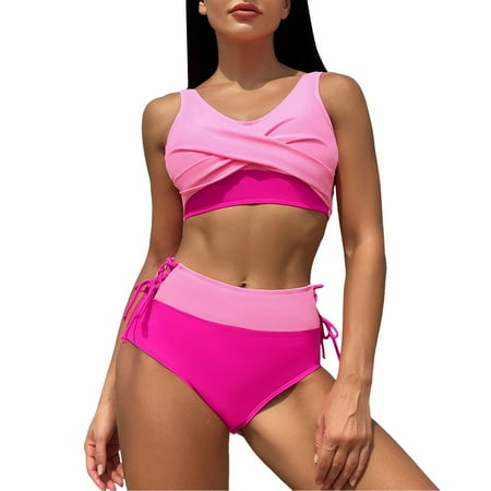 RUTAYY Swimwear New Swimsuit For Women Hawaii Style Sexy Bikini Swimsuit High Waist Bikini Boho Swim Wear