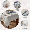 thumbnail image 5 of Navy Blue Floral Table Cloth Waterproof Tablecloths, Watercolor Flowers Farmhouse Linen Tablecloth Dining Table Cover for Kitchen Party Tabletop Outdoor, Rectangle Tablecloth 54x108 Inch, 5 of 9