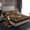 Brown C, variant on jejeloiu Damask Floral Pattern Twin Sheet Sets,First Letter M Bedding For Cheetah Lover 3pcs