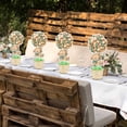 thumbnail image 5 of 6 Set Sage Green Baby Shower Table Centerpieces Decortion Hot Air Balloon Cute Babys Bear with Bamboo Basket Lafite Garss Welcome Oh Baby We Can Bearly Wait Boy Or Girl Gender Reveal Party Favor, 5 of 18