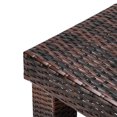 thumbnail image 6 of Cfowner Rattan Rectangle Dining Table for Patio, Backyard, Garden, Balcony, Indoor Outdoor Use Furniture, 6 of 7