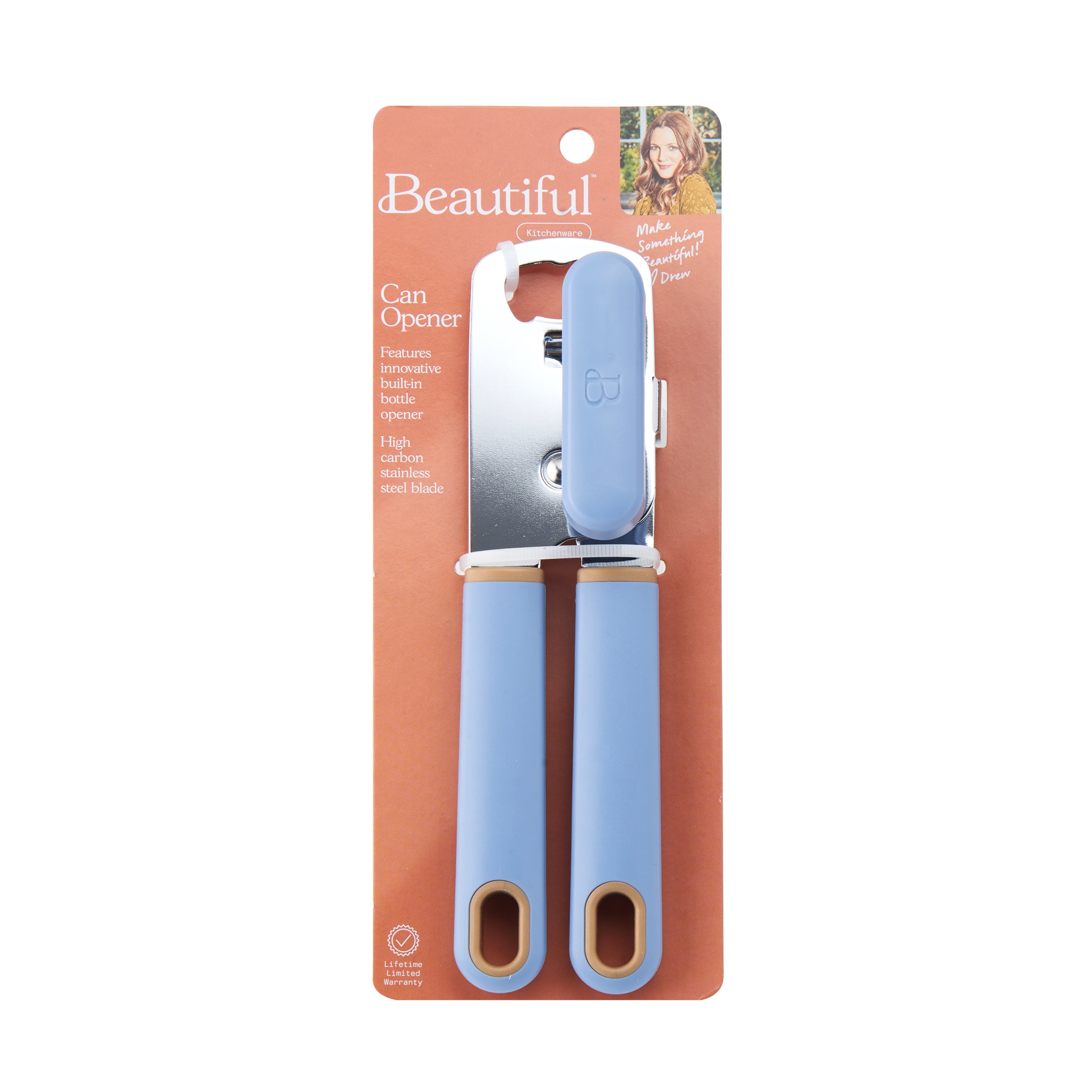 Beautiful Can Opener with Built in Bottle Opener in Blue Icing by Drew  Barrymore 