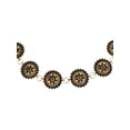 thumbnail image 2 of CTM Circle Stone Beaded Concho Gold Chain Belt Adjustable (Women), 2 of 3