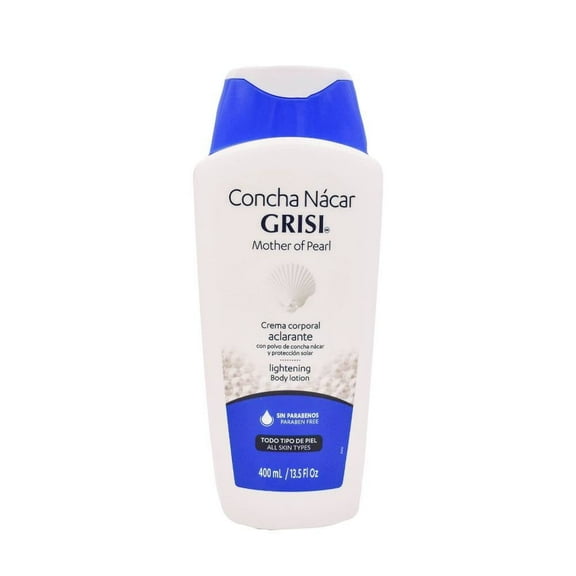 Crema corporal Grisi concha nácar aclarante todo tipo de piel  400 ml