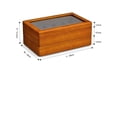 thumbnail image 3 of Wooden Multi Function Jewelry Display Box Microfiber Ring Earring Bangle Organizer Case Box Jewelry Tray, 3 of 7
