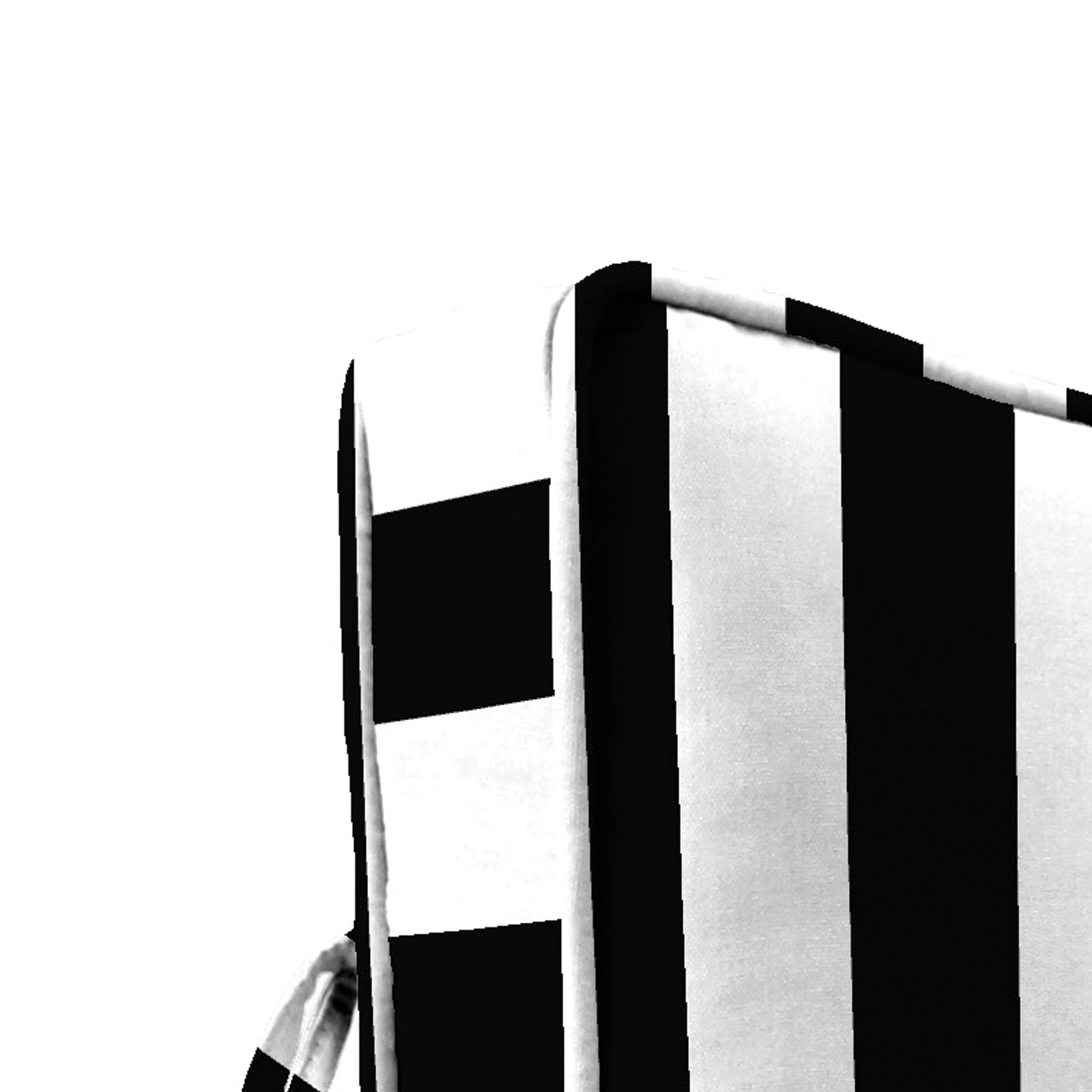 Jordan Manufacturing 45" x 22" Awning Onyx Black Stripe Rectangular Outdoor Deep Seat Chair Cushion Set with Ties and Welt