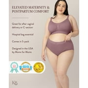 Kindred Bravely High Waist Maternity Underwear for Women and Postpartum Underwear 5 Pack (Small, Assorted Jewel Tones)
