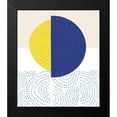 thumbnail image 2 of Bucheli, Jen 12x14 Black Modern Framed Museum Art Print Titled - Blue and Yellow Mod Circles I, 2 of 5