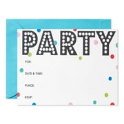 American Greetings Party Invitations with Envelopes, Marquee (20-Count)