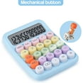 thumbnail image 3 of Mechanical Pushbutton Calculator,12 Digit Large LCD Display,Big Buttons Easy to Press,Colorful Candy Calculator,Automatic Sleep,with Battery.for Office,School, Home., 3 of 8