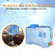 thumbnail image 2 of Cubo de almacenamiento de agua al aire libre de plástico Contenedor de agua de cubo de coche portátil con grifo (12L), 2 of 5