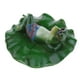 thumbnail image 3 of Figura de rana flotante sobre hoja de loto con varios adornos creativos de animales Acostado, 3 of 9