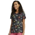 thumbnail image 4 of Cherokee Prints Women Scrubs Top V-Neck Print CK678, 4 of 5
