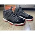 thumbnail image 2 of A i r-Jor-dan 11 Bred Shoes Black Red Playoff High Retro 2001 Release Sz 11 Vintage, 2 of 6