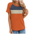thumbnail image 2 of T-Shirts Shirts For Women Sevevn Women's Fashion Round Neck Short Sleeves Casual T-Shirt Top, 2 of 5