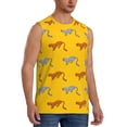 thumbnail image 2 of Balery Leopard Print Camisetas sin mangas para hombre, absorbe la humedad y protege contra el mal olor.-XX-Large, 2 of 7