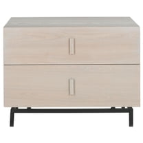 Safavieh HERSCHEL MID CENTURY SCANDINAVIAN LACQUER TWO DRAWER CABINET, FOX4225B