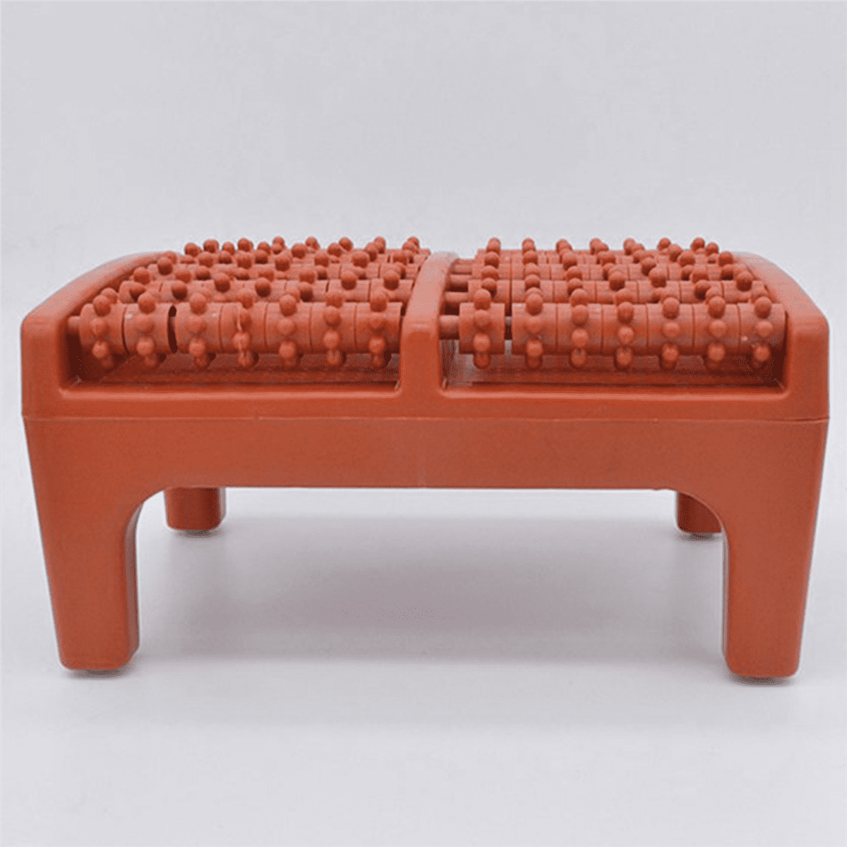 2X Foot Massager Foot Acupuncture Point Massage Cushion Plastic Wooden Roller Foot Massager A Foot Stool