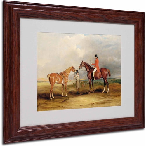 Trademark Fine Art "Portrait of John Drummond" Canvas Art by John Ferneley, Wood Frame