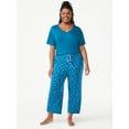 thumbnail image 5 of Joyspun Women's Cropped Knit Sleep Pants, Sizes S to 3X, 5 of 6