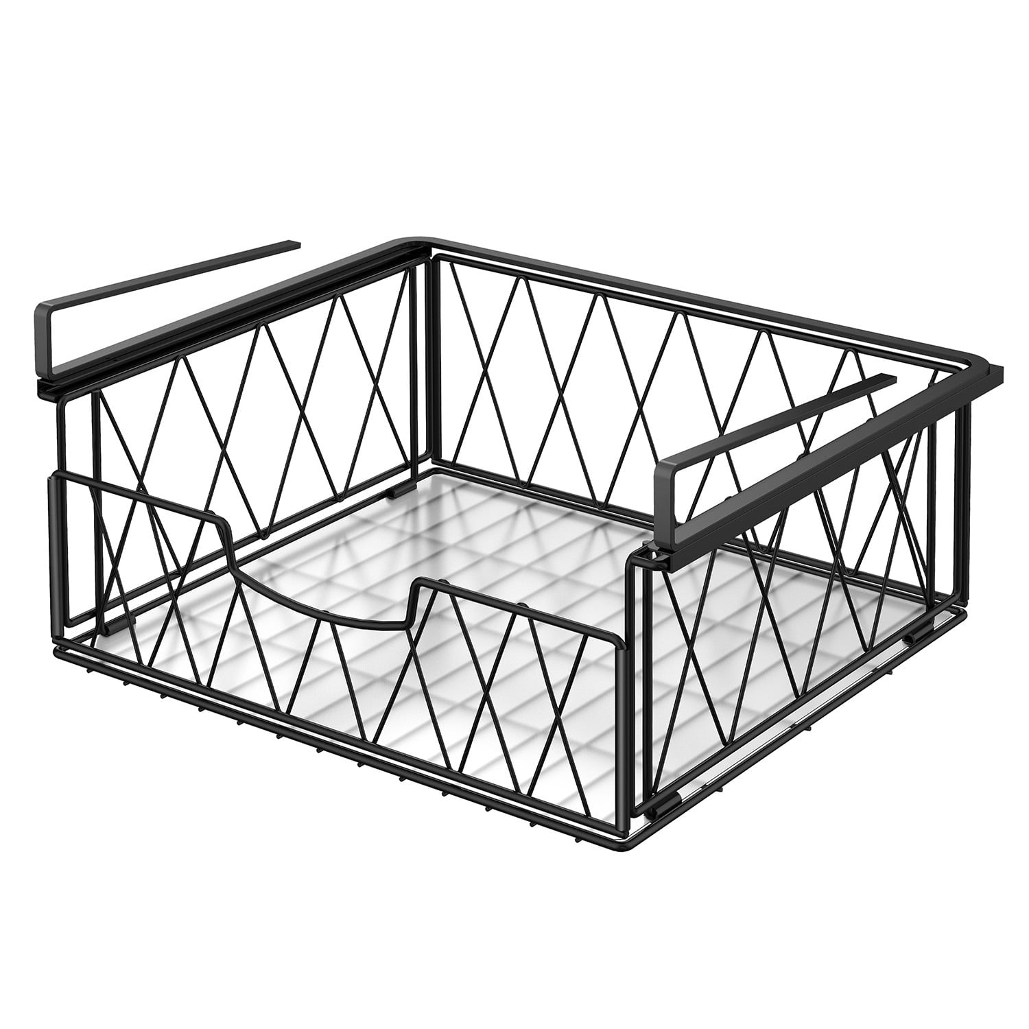 Bextsrack Under Shelf Storage Hanging Basket Metal Wire Sliding Hanging