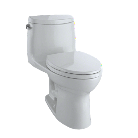 TOTO® UltraMax® II One-Piece Elongated 1.28 GPF Universal Height Toilet with CeFiONtect™, Colonial White -