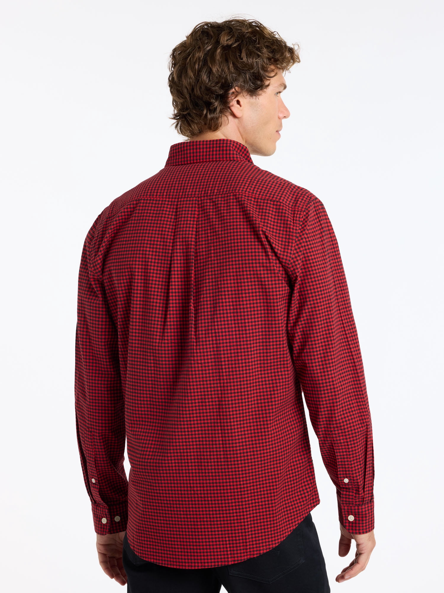 U.S. Polo Assn. Men's Soft Cotton Madras Button Down Shirt