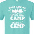 thumbnail image 4 of Inktastic What Happens at Camp Stays at Camp with Tent and Woods T-Shirt, 4 of 5