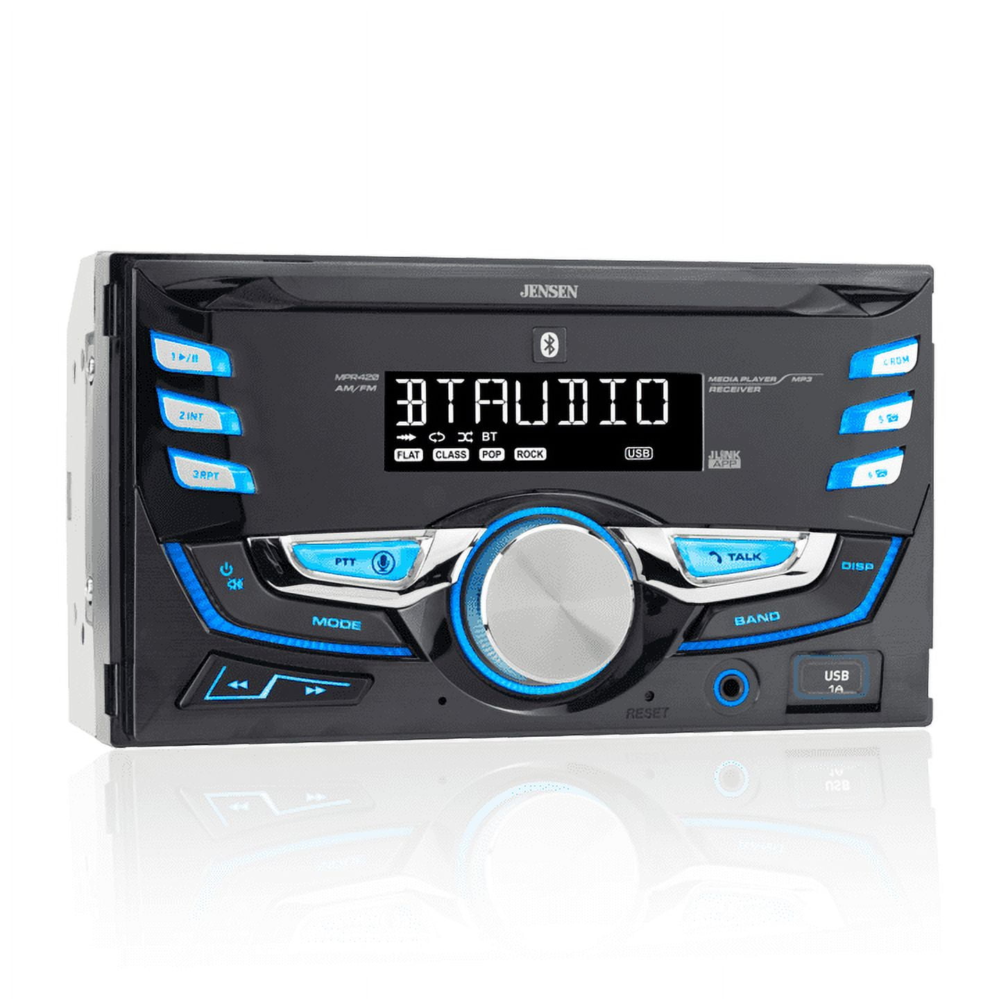Double din bluetooth car radio discount