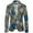 Gray, variant on Herrnalise Men's African Ethnic Flower Style Characteristic Printed Single Breasted Casual Suit Gray