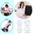 thumbnail image 2 of Lumbar Support Pillow, Memory Foam Ergonomic Back Cushion, for Office Chair Car Gaming, Lower Back Pain Relief, 2 of 14