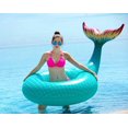 thumbnail image 3 of Flotador inflable con forma de cola de sirena Jasonwell, color verde gigante, 3 of 6