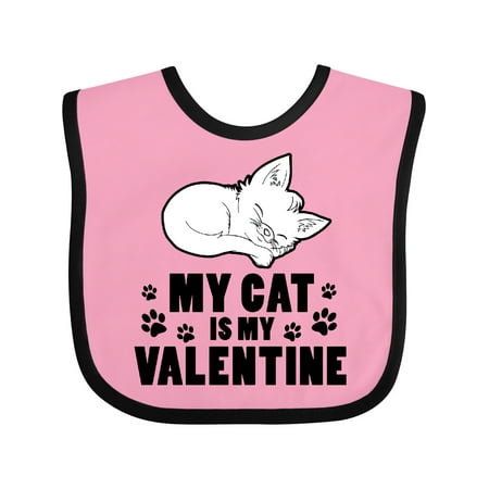 

Inktastic My Cat is My Valentine Gift Baby Boy or Baby Girl Bib