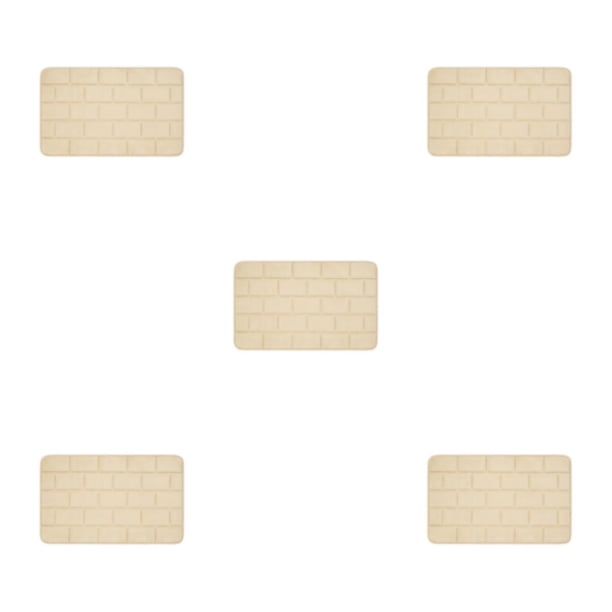 Bewildely Alfombrilla de baño de agarre fuerte Buena sensación de paso con fácil limpieza Alfombras de baño Alfombras de baño Caqui Type2 NO2