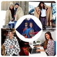 thumbnail image 5 of Henry Danger Flannel Wearable Blanket, Warm Shawl Blanket Comfy Poncho Throw with Buttons for Women And Men, 5 of 7