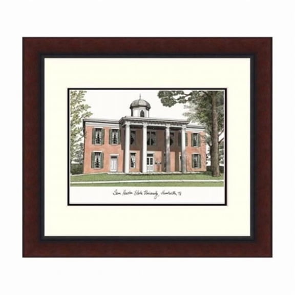 Campusimages TX988LR Sam Houston State Legacy Alumnus Framed Lithograph