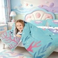 thumbnail image 3 of Manfei Ocean Wildlife Axolotl Full Size Comforter Sets,Kawaii Animals Pattern Bedding Comforter Set,Polkadot Reversible,3 Pieces,1 Comforter and 2 Pillowcases, 3 of 7