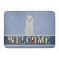 thumbnail image 1 of Carolines Treasures BB5671RUG Bedlington Terrier Blue Welcome Machine Washable Memory Foam Mat, 1 of 4